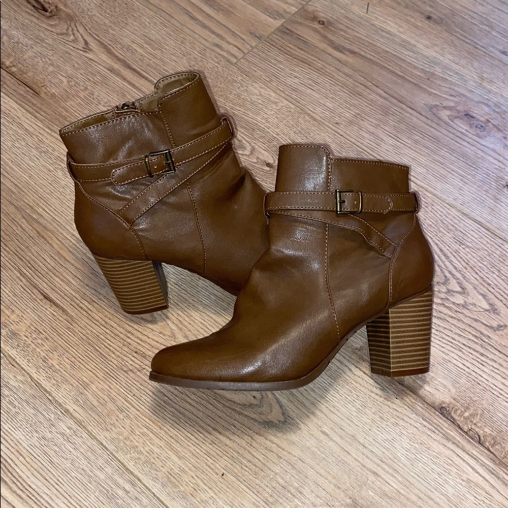 Brown booties